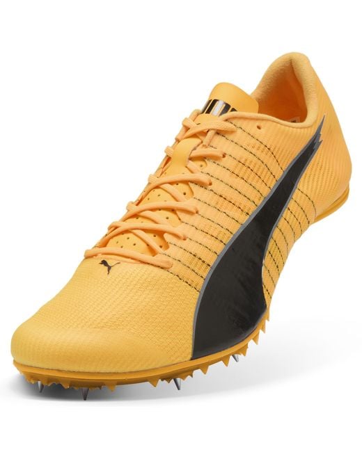 PUMA Yellow Evospeed Future 6 Track & Field Sprinting Spikes Shoes