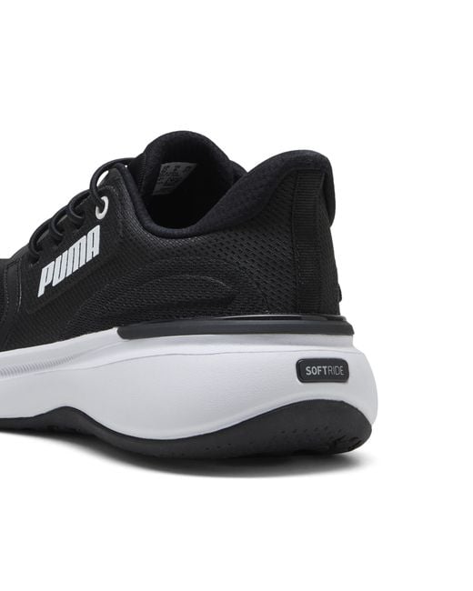 PUMA Black Softride Exo Shift Sneakers