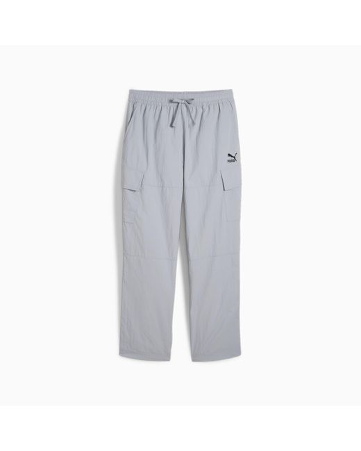 PUMA Gray Classics Cargo Pants for men