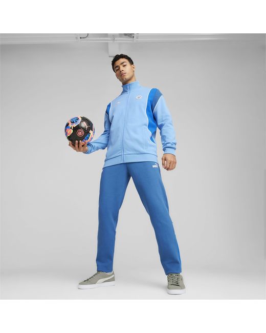 PUMA Blue Manchester City Ftblarchive Track Jacket for men