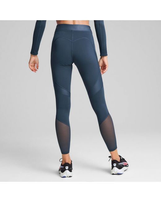 PUMA X Pamela Reif Glanzende legging in het Blue