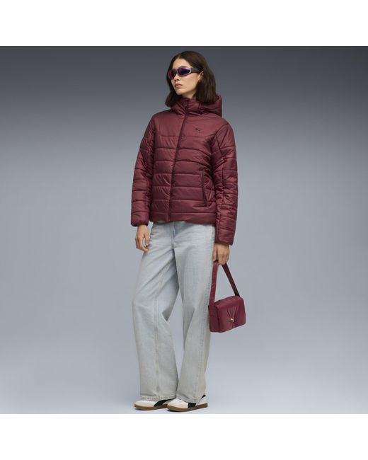 PUMA Red Ess Hooded Padded Jacket