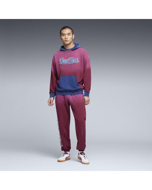 PUMA Purple Wardrobe Essentials Nyc Sweatpants for men