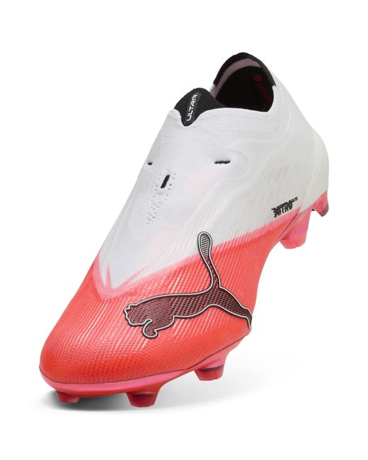 PUMA Red Ultra Nitro 7 Ultimate Fg Laceless Football Boots