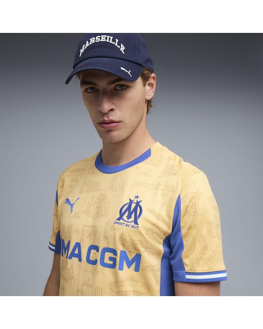 PUMA Yellow Olympique De Marseille Special Edition Jersey for men
