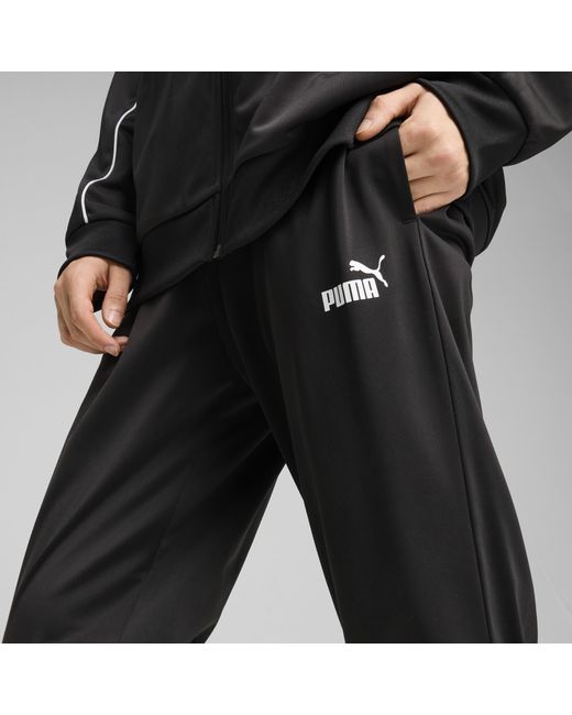PUMA Poly Trainingsanzug mit Paspeln in Black für Herren