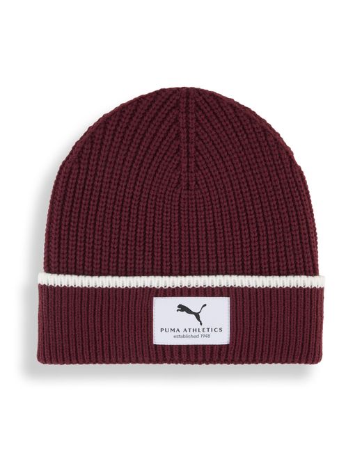 PUMA Class Beanie Met Middelhoge Kroon in het Red