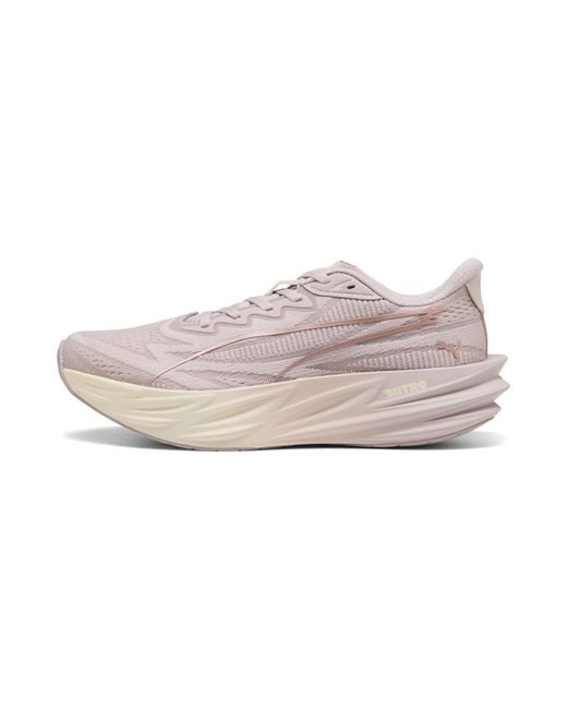 PUMA Pink Deviate Pure Nitro Running Shoes