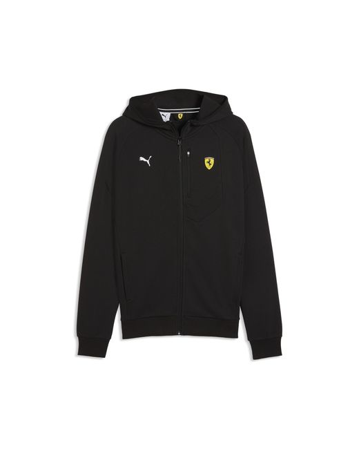 PUMA Black Scuderia Ferrari Hooded Jacket for men