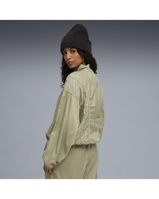 PUMA Dare To Oversized Geweven Jack Voor Maat in het Green