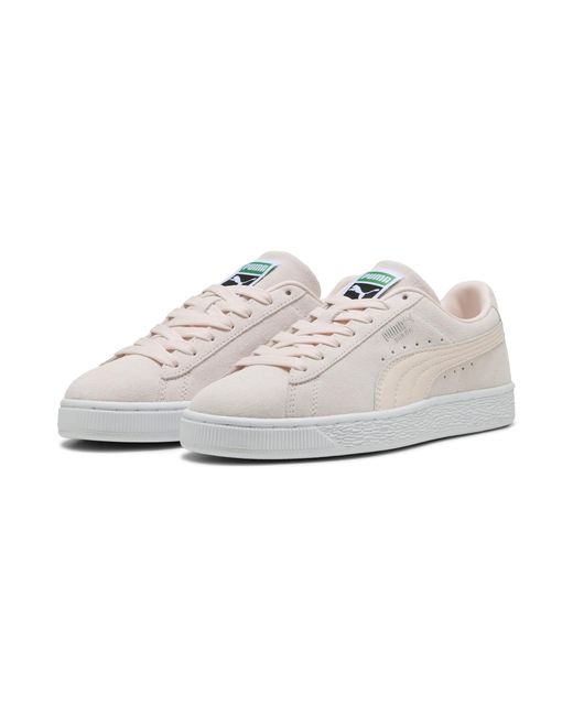 PUMA White Suede Classic Sneakers