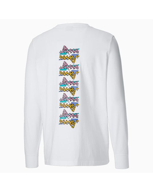PUMA Katoen X Boku T-shirt Met Lange Mouwen in het Wit voor heren - Lyst
