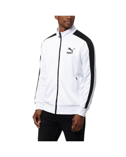 PUMA Archive T7 Track Jacket in White for Men | Lyst