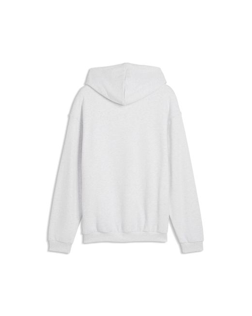 PUMA Gray Elevated Essentials Relaxed Hoodie for men