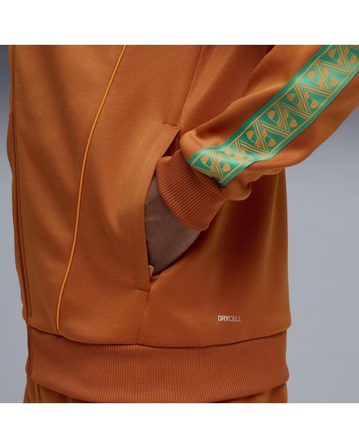 PUMA Brown Ivory Coast King Anthem Jacket for men