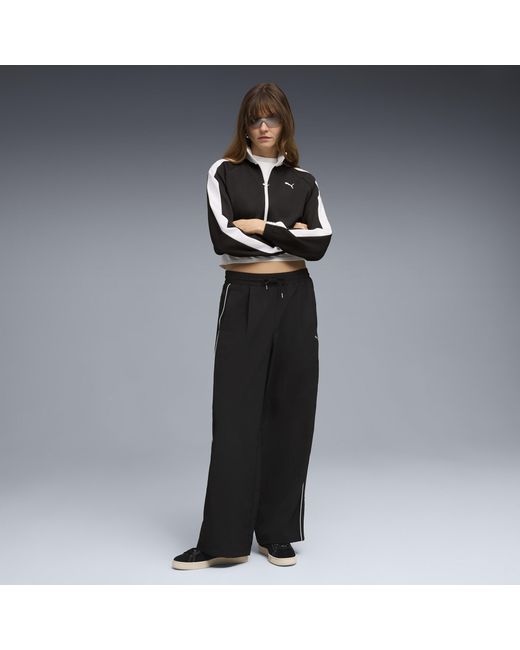PUMA Black T7 Cropped Track Jacket