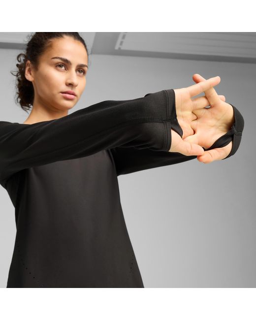 PUMA Run Cloudspun Hardlooptop Voor in het Black