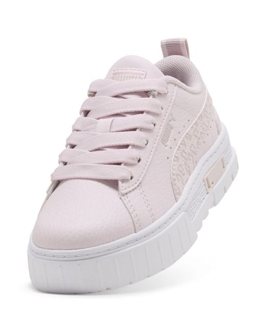 PUMA White Mayze Wild Sneakers Kids
