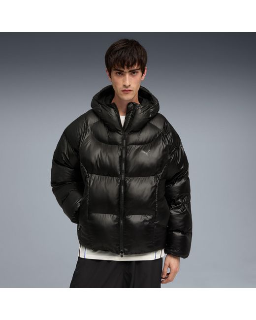 PUMA Black Tech Puffer Jacket for men
