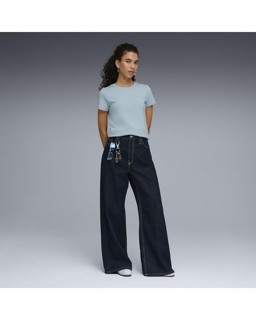 PUMA Blue Elevated Essentials T-Shirt