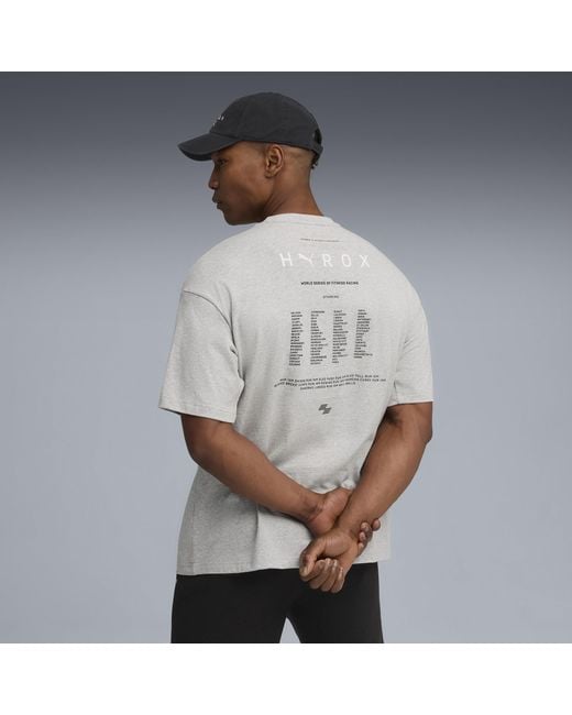 PUMA X Hyrox Lifestyle T-Shirt Voor Maat in het Gray voor heren