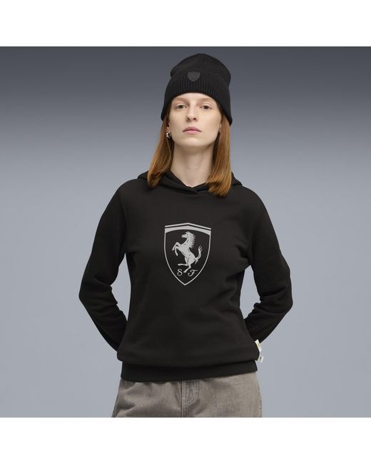 PUMA Scuderia Ferrari Sportswear Hoodie Voor Maat in het Black