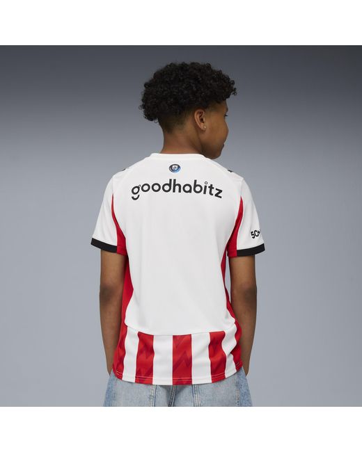 PUMA Red Psv Eindhoven 25/26 Heimtrikot Teenager, Kleidung, /Weiß