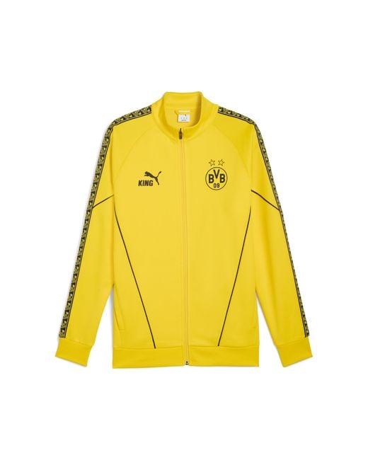 PUMA Borussia Dortmund King Anthem Jacke Herren, Kleidung, Faster/Schwarz in Yellow für Herren