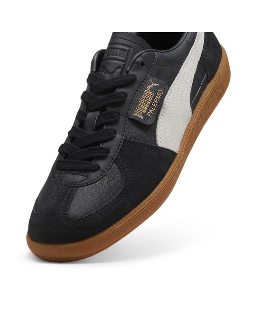 PUMA Black Palermo Leather Sneakers Schuhe