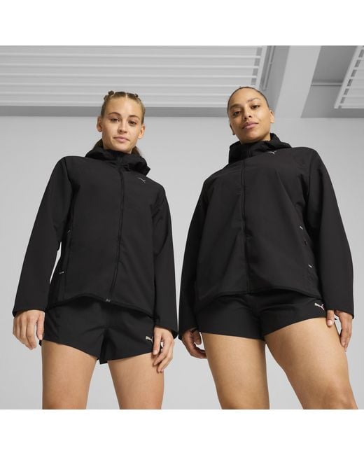 PUMA Black RUN Regenjacke