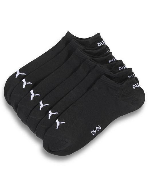 PUMA Uniseks Sneakersokken (Set Van 6) Maat in het Black