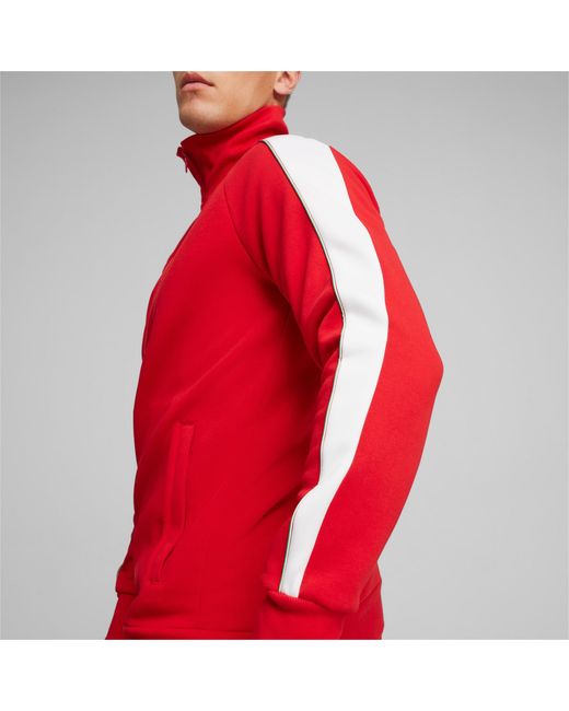 PUMA Red Scuderia Ferrari Race Iconic T7 Motorsport-Jacke