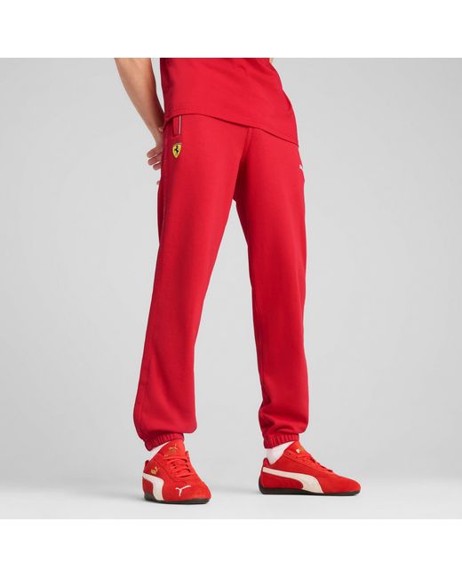 PUMA Red Scuderia Ferrari Hp Race Sweatpants for men