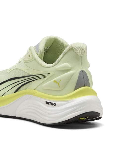 PUMA Electrify Nitroâ 4 Hardloopschoenen Voor Groen/Zwart, Maat in het White voor heren