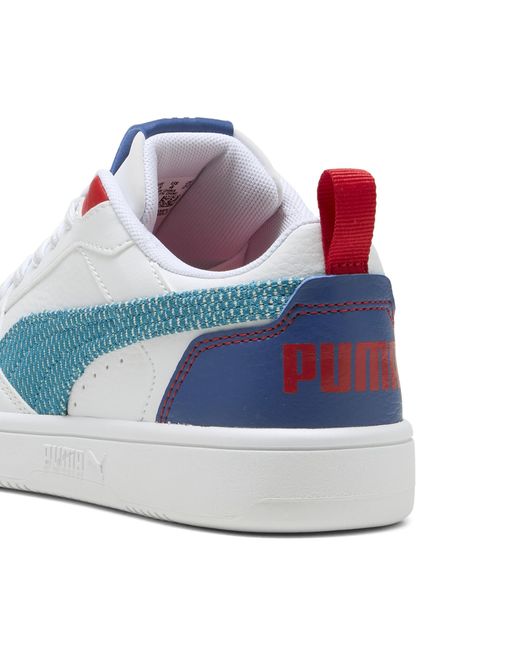 Zapatillas Rebound V6 Low Run Fun Juveniles, Calzado, Blanco/Tropical Azul/Clyde Royal PUMA de color Blue