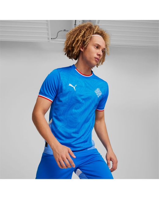 Camiseta de Fútbol de Islandia 2024 (Local) PUMA de hombre de color Blue