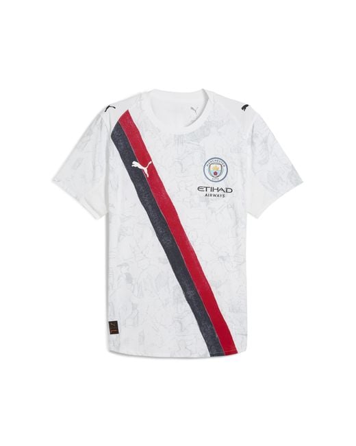PUMA Kidsuper X Manchester City Authentic Shirt Voor Zwart/Wit, Maat in het White voor heren