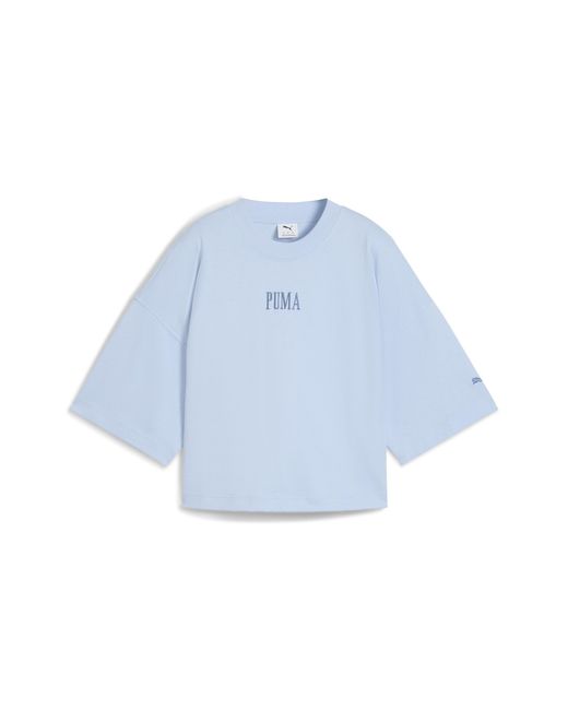 PUMA Blue Premium Essentials Graphic T-Shirt