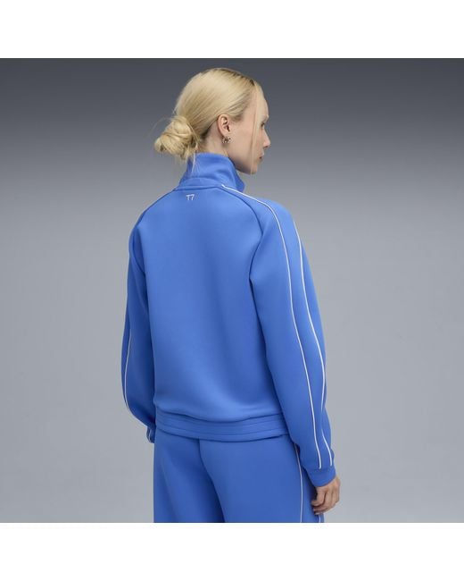 PUMA Blue T7 Trainingsjacke Damen, Kleidung, Mountain