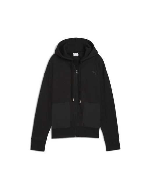 PUMA Black Her Relaxed Zip-Up Hoodie