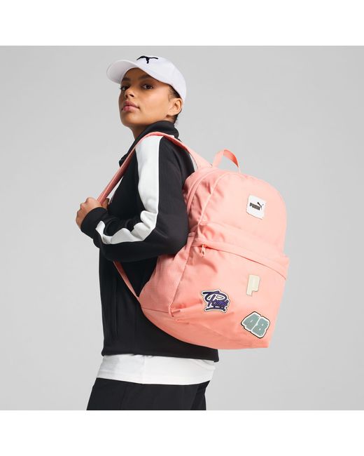 PUMA Phase Patch Rugzak Voor in het Pink