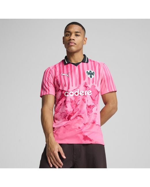 PUMA Kidsuper X Cf Monterrey Shirt Voor Roze/Wit, Maat in het Pink voor heren