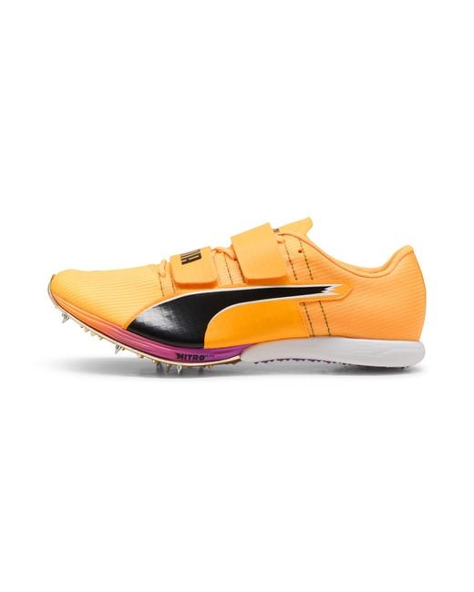 PUMA Orange Evospeed Triple Jump Nitroâ Elite Track & Field Jumping Spikes Shoes