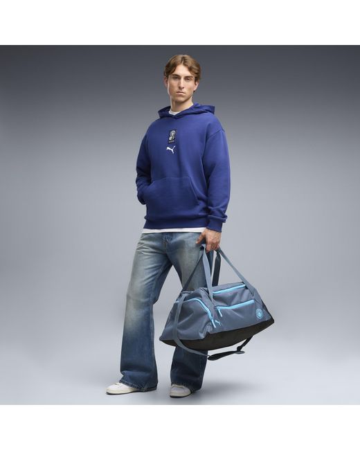 PUMA Blue Manchester City Ftblculture Relaxed Hoodie for men