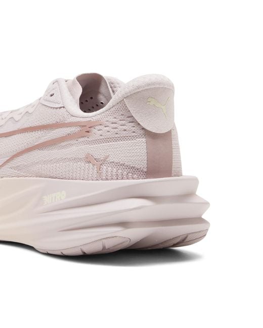 PUMA Pink Deviate Pure Nitro Running Shoes
