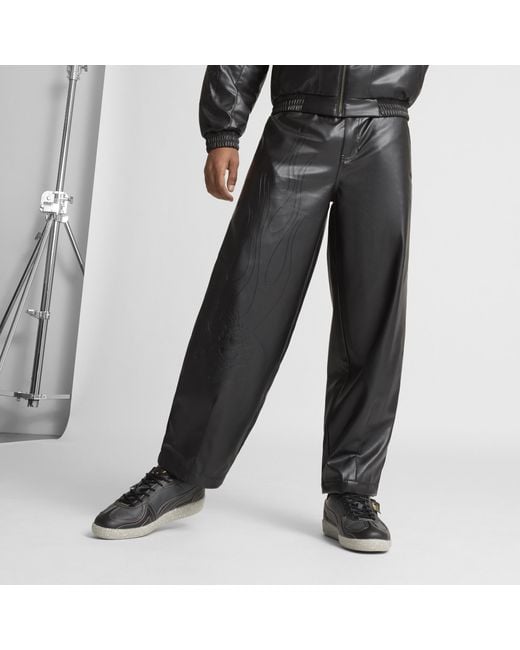 PUMA Gray Super Pleather Pants for men