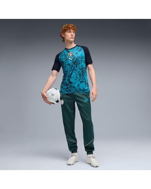 PUMA Blue Manchester City Warmup Jersey Dark for men