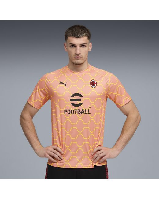 PUMA Ac Milan Aufwärmtrikot Herren, Sport, Fruit/Sunny Gelb in Orange für Herren