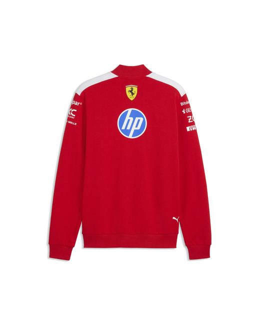 PUMA Red Scuderia Ferrari Hp Replica T7 Half Zip for men
