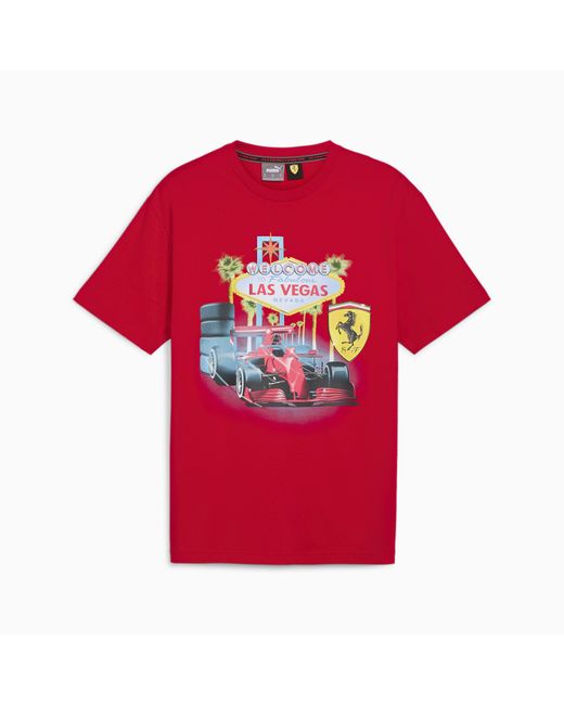 T-shirt Scuderia Ferrari X Joshua Vides PUMA pour homme en coloris Red
